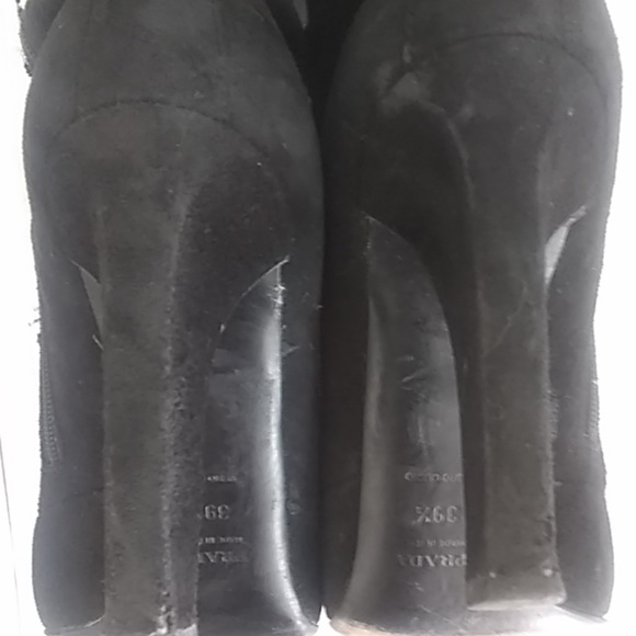Prada knee high black suede boots - Picture 7 of 7